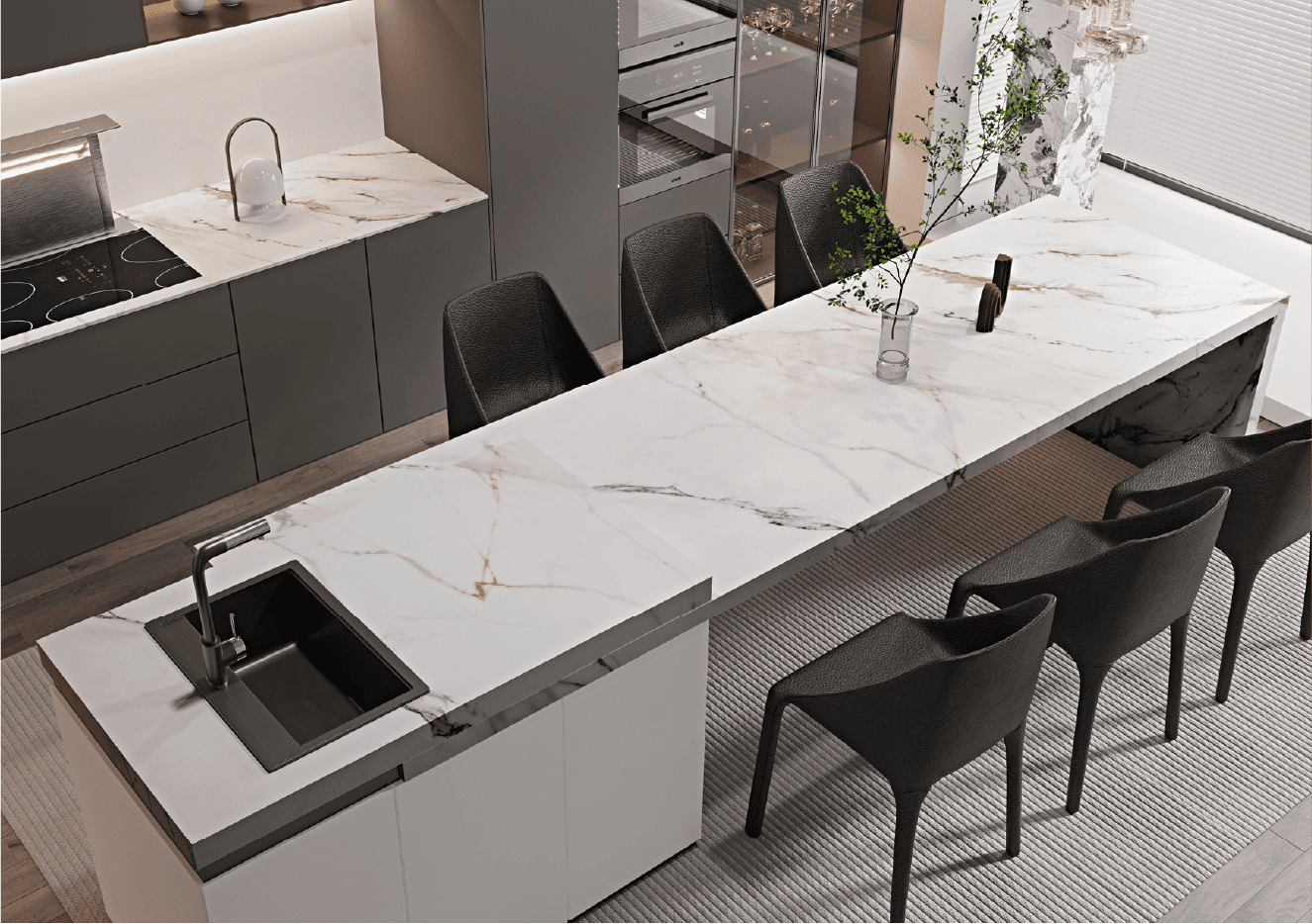 Heathrow Quartz Kitchen Worktops