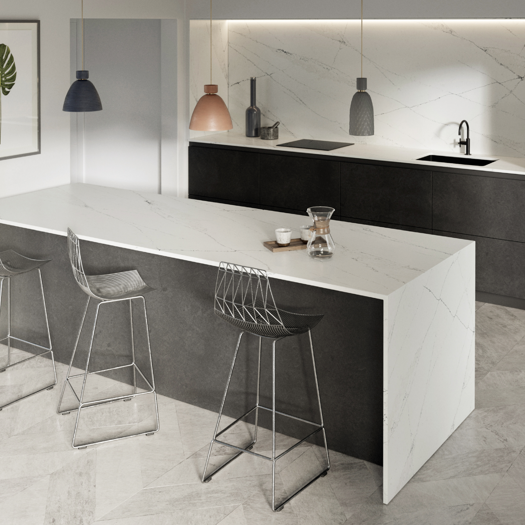 Redbridge Quartz Kitchen Countertops